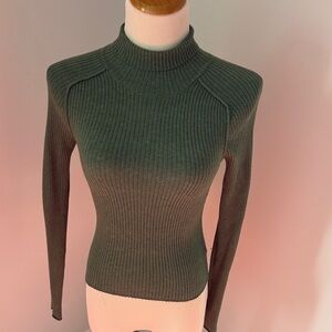 Universal Thread Olive Green Ribbed Turtleneck Sweater